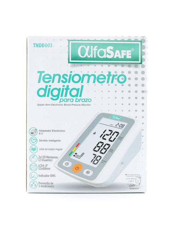 TENSIOMETRO DIGITAL BRAZO ALFASAFE HK- 8