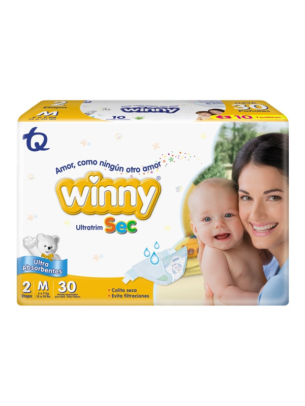 PAÑAL WINNY ULTRATRIM SEC 2 X 30