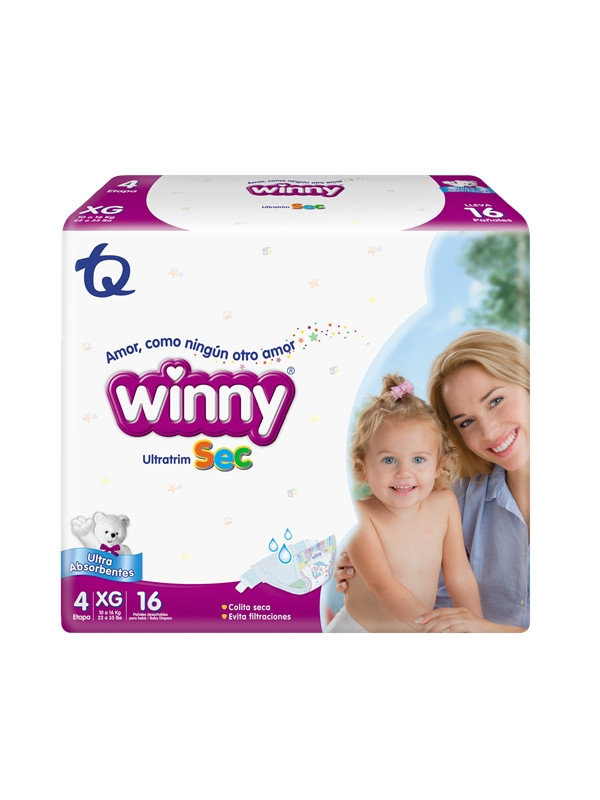 PAÑAL WINNY ULTRATRIM SEC ET. 4X16.