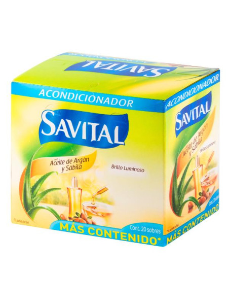 ACOND.SAVITAL ARGAN SABILA 25 ML 20 SBS