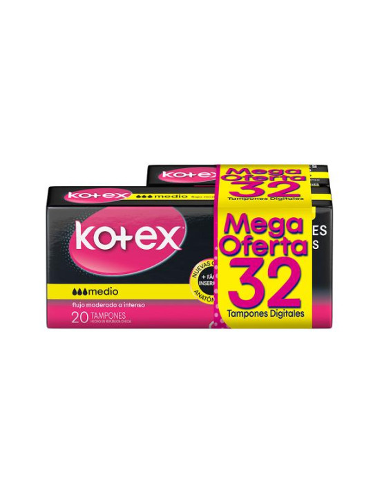 TAM.KOTEX EV.DIGITAL MEDIO 20 UDS 12 M.O