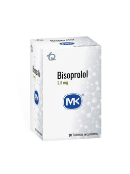 BISOPROLOL 2.5 MG CX 30 TABL. MK