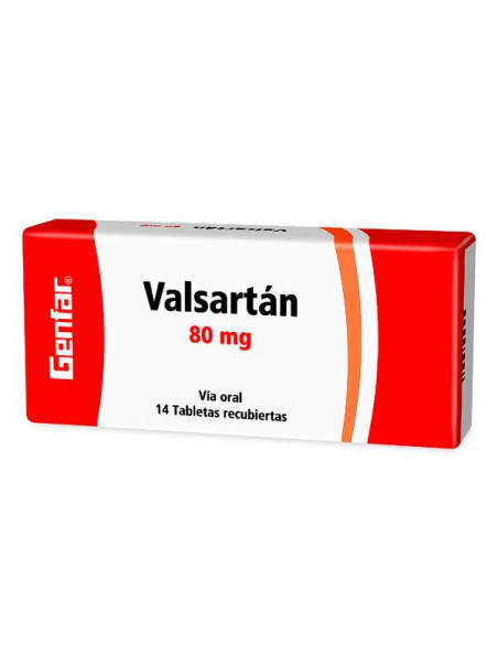 VALSARTAN 80 MG 14 TABLETAS GF(M)9284