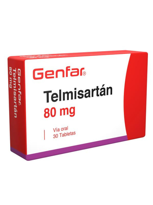 TELMISARTAN 80 MG 30 TABLETAS GF (A)