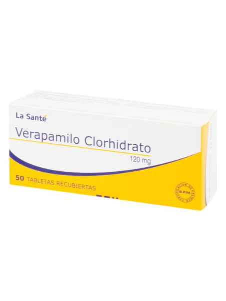 VERAPAMILO 120 MG 50 TABLETAS LS