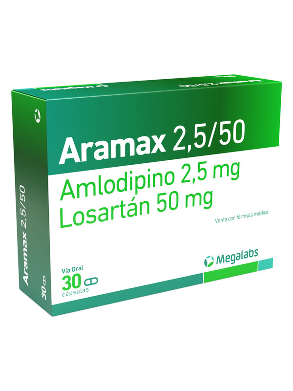 ARAMAX 2.5/50 MG 30 CAPSULAS