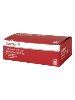 GYNOFLOR 500/100 MG 10 TABLETAS VAGINAL