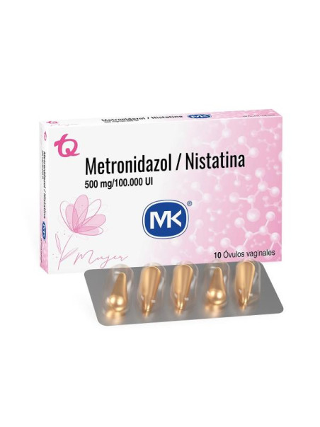 METRONIDAZOL 500 MG NISTATINA 10 OVU.MK