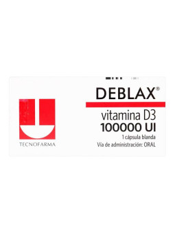 DEBLAX VITAMINA D3 100000 U.I 1 CAP