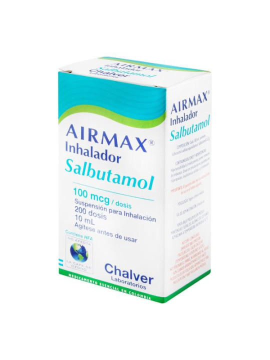 AIRMAX INHALADOR 100 MCG 200 DOSIS