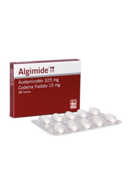 ALGIMIDE 10 TABLETAS (325/15MG)