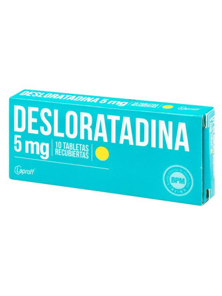 DESLORATADINA 5 MG 10 TABLETAS LP