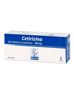 CETIRIZINA 10 MG 10 TABLETAS RC