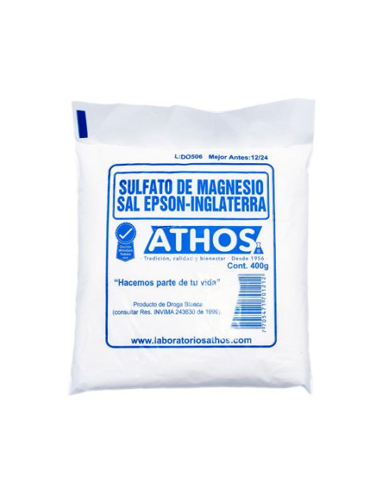 SULFATO DE MAGNESIO 400 GR ATHOS