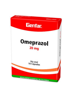 OMEPRAZOL 20 MG 10 CAPSULAS GF
