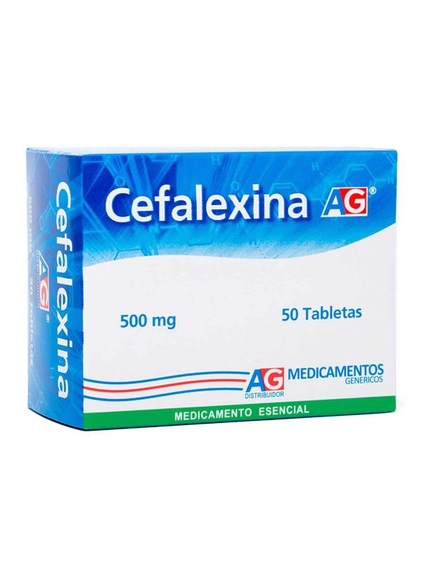 CEFALEXINA 500 MG 50 TABLETAS AG