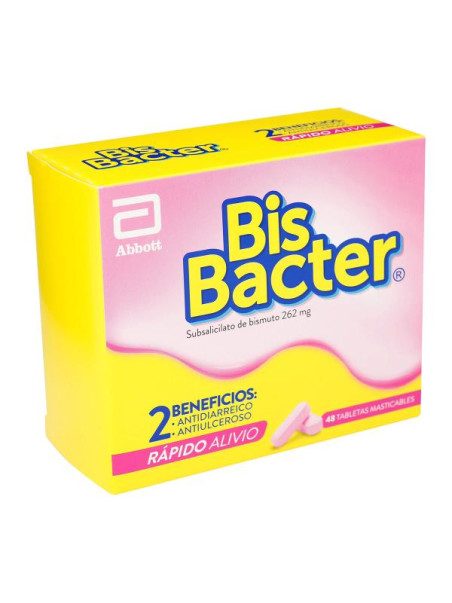 BISBACTER 262 MG 48 TABLETAS