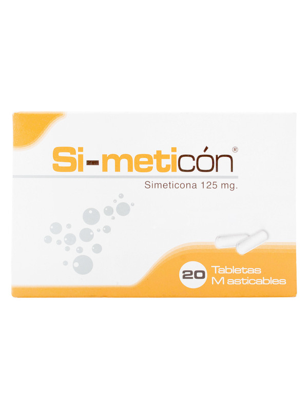 SIMETICON 125 MG 20 TABLETAS