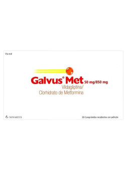 GALVUS MET 50 MG/850 MG 28 COMPRIMIDOS(VIDAGLIP