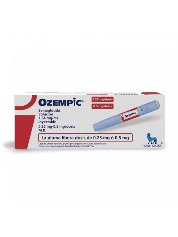 OZEMPIC 1.34MG/ML (0.25/0.5MG-DS)(R)(E) ROJA(0.5)