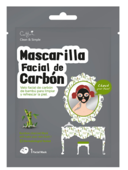 MASCARILLA FACIAL DE CARBON 1 UD