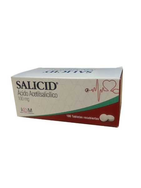 SALICID(A. ACETIL SALICILICO) 100 MG 100 TBS IC