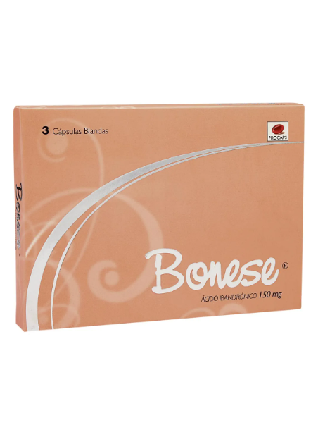 BONESE 150 MG 3 CAPSULAS BLANDAS
