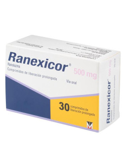 RANEXICOR (RANOLAZINA)500 MG CX 30 TABL.