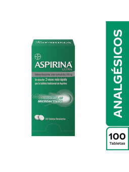 ASPIRINA ULTRA 500 MG 100 TABLETAS