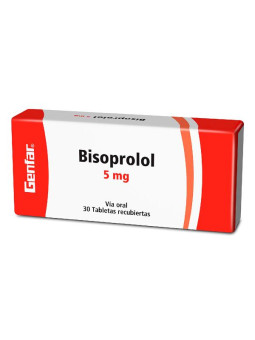 BISOPROLOL 5 MG 30 TABLETAS GF
