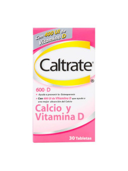 CALTRATE D 600 MG 400UI 30 TBS