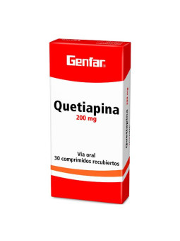 QUETIAPINA 200 MG 30 TBS GF
