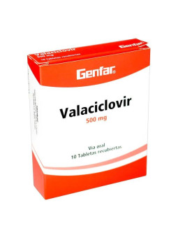 VALACICLOVIR 500MG 10 TBS REC GF                  