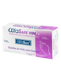 GUANTE EXAMEN VINILO ALFA T.S 100 UDS