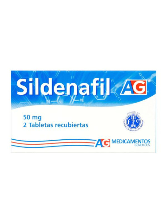 SILDENAFIL 50 MG 2 TABLETAS AG