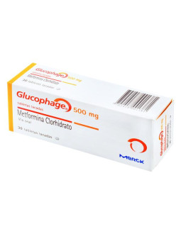 GLUCOPHAGE 500 MG 30 TABLETAS (M)