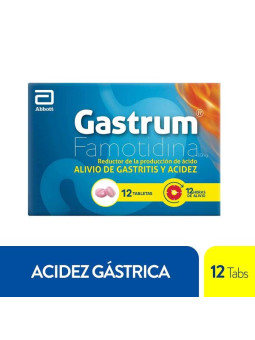 GASTRUM 10 MG 12 TABLETAS