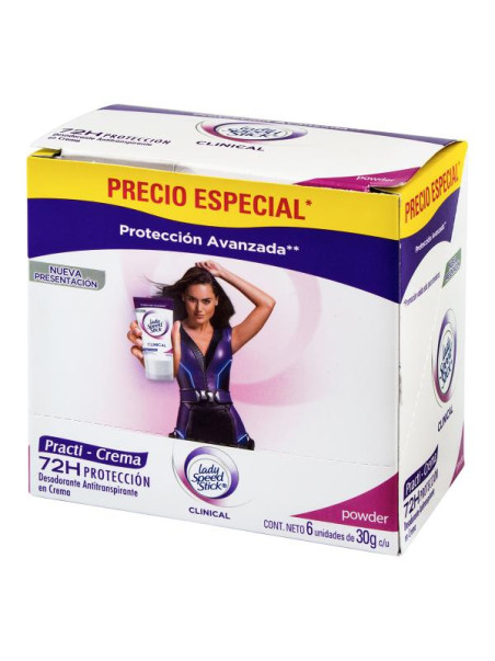 DTE.LADY S.S.CLIN.PR.CREMA 30GR 6UDS P.E