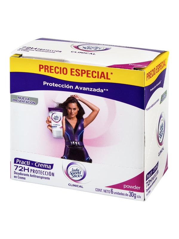 DTE.LADY S.S.CLIN.PR.CREMA 30GR 6UDS P.E