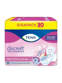TOA.TENA MUJER MINI ALAS 30 UDS