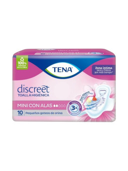 TOA.TENA MUJER MINI ALAS 10 UDS