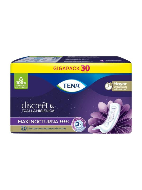 TOA.TENA DISCREET MAXI NIGHT 30 UNDS              