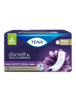 TOA.TENA DISCREET MAXI NIGHT 10 UNDS              