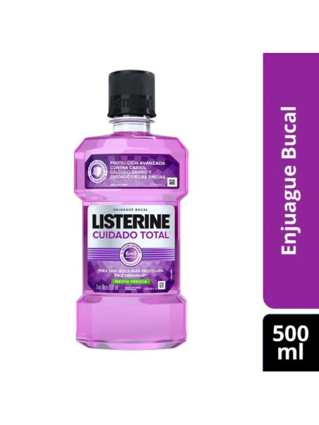 LISTERINE CUIDADO TOTAL 500 ML