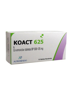 KOACT 625 MG 15 TABLETAS.