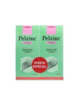 CHAMPU PELZINC 120 ML X 2 UNIDADES                